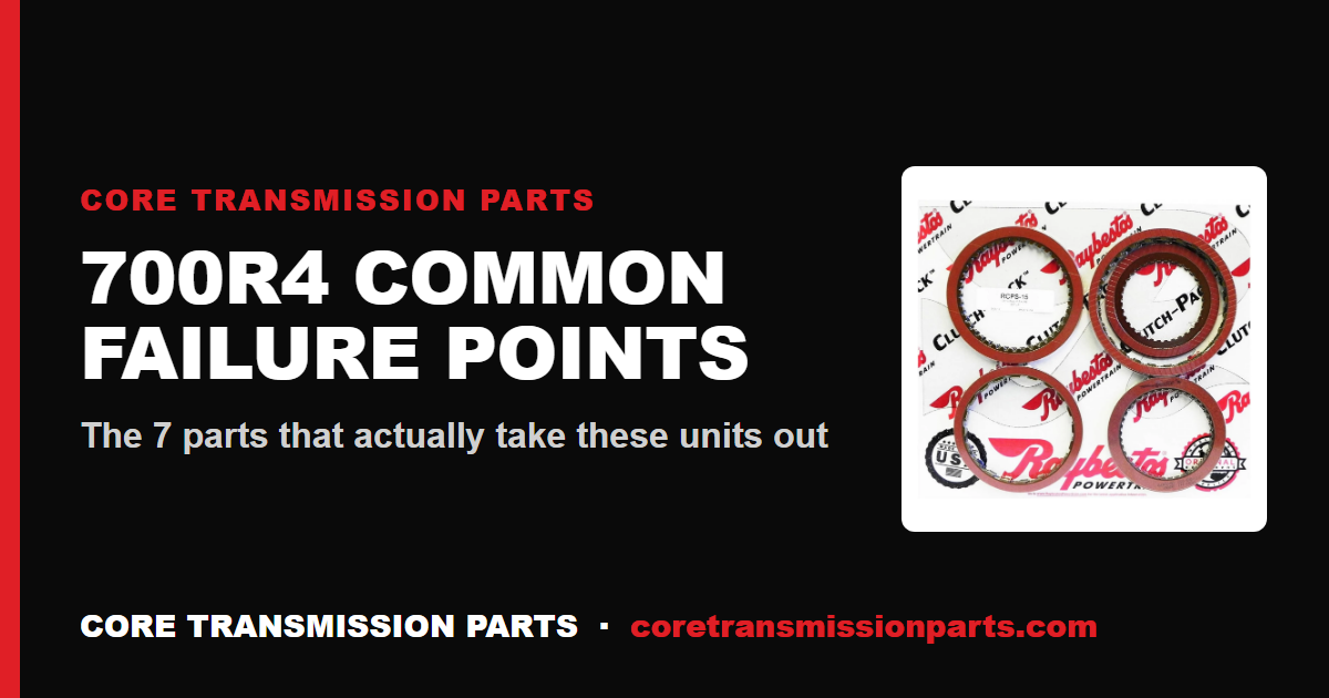 700R4 Common Failure Points