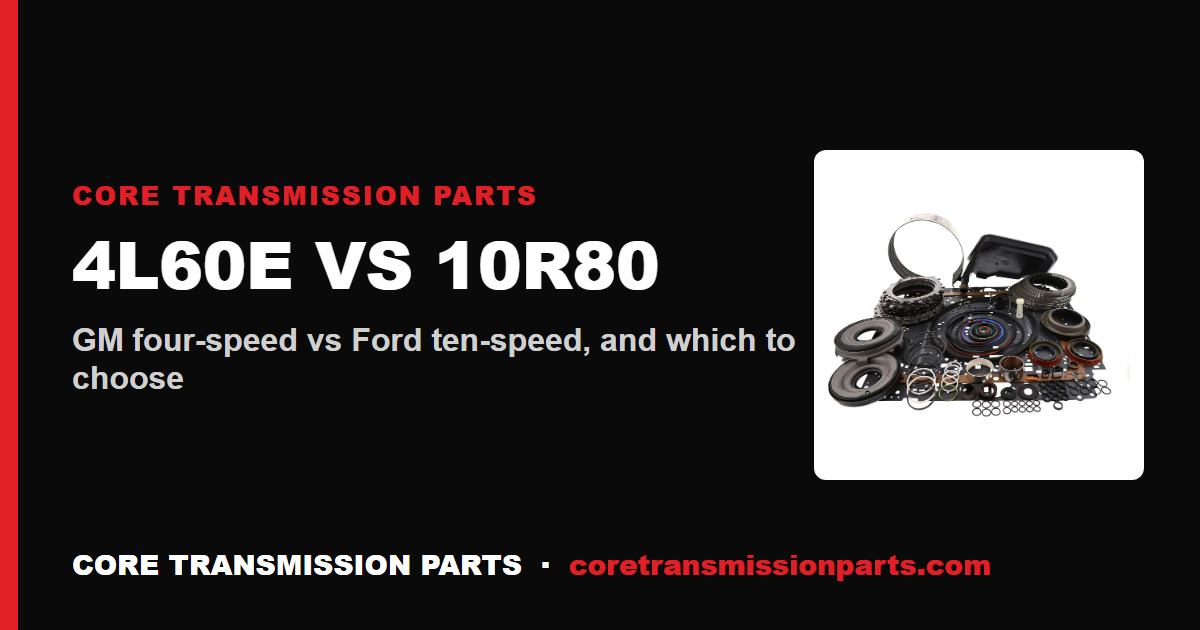4L60E vs 10R80: Differences and Which One to Choose