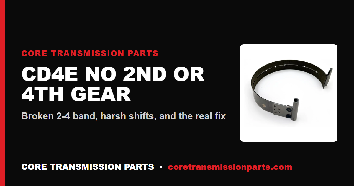 CD4E Transmission Problems: Harsh Shifts, No 2nd or 4th Gear, and the Real Fix