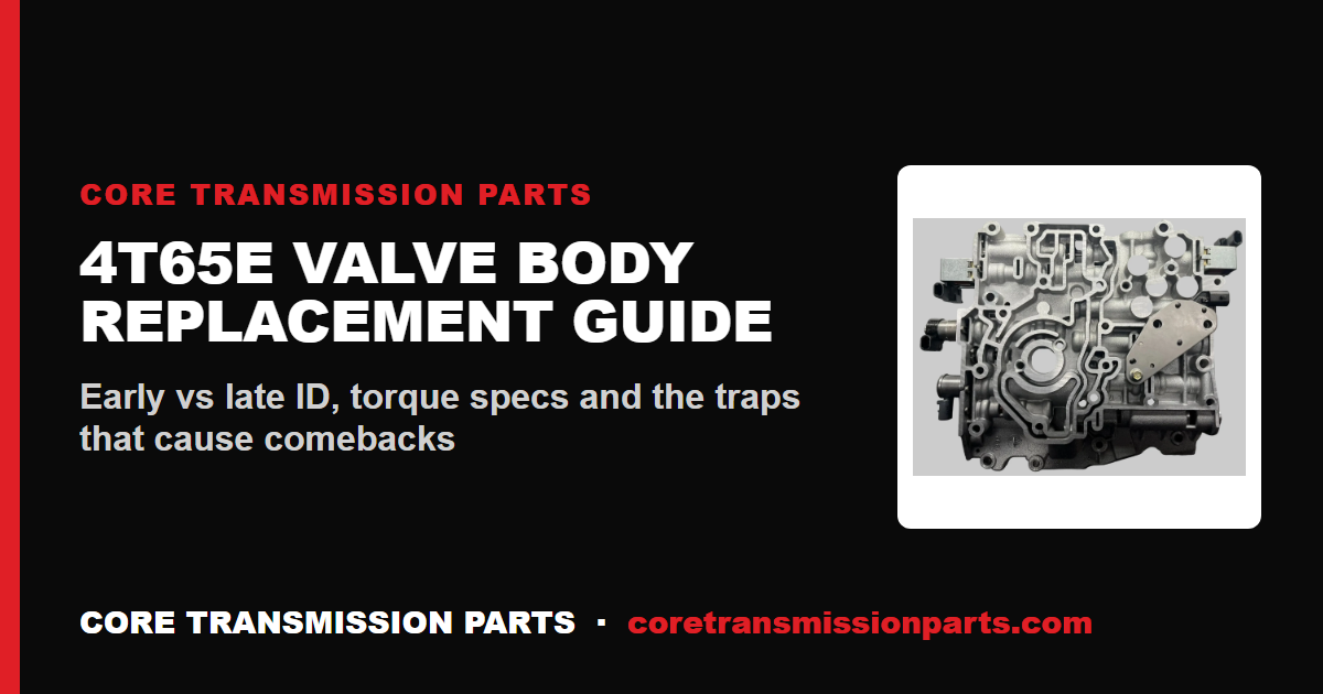4T65E Valve Body Replacement: Step-by-Step Guide