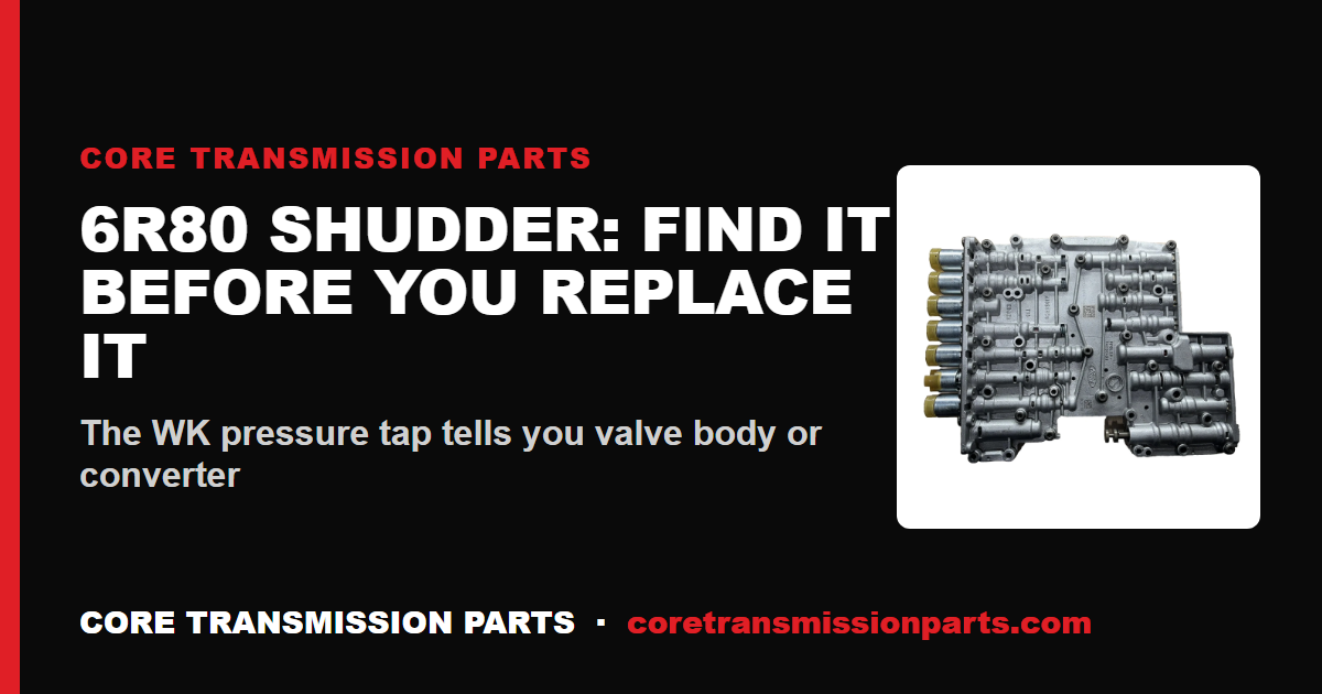 6R80 Torque Converter Shudder: Causes and the Real Fix