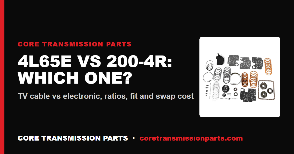 4L65E vs 200-4R: Differences and Which One to Choose