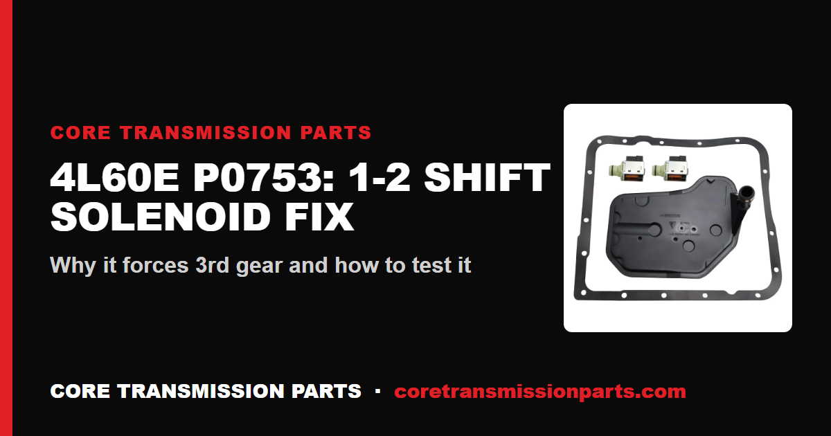 4L60E P0753 - What It Means, Causes, and How to Fix It