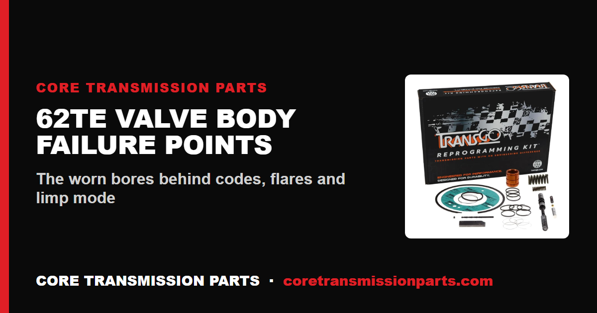 62TE Valve Body Common Failure Points Explained