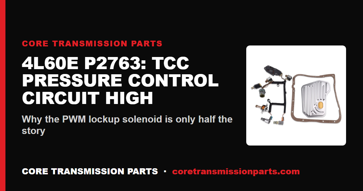 4L60E P2763: What It Means, Causes, and How to Fix It