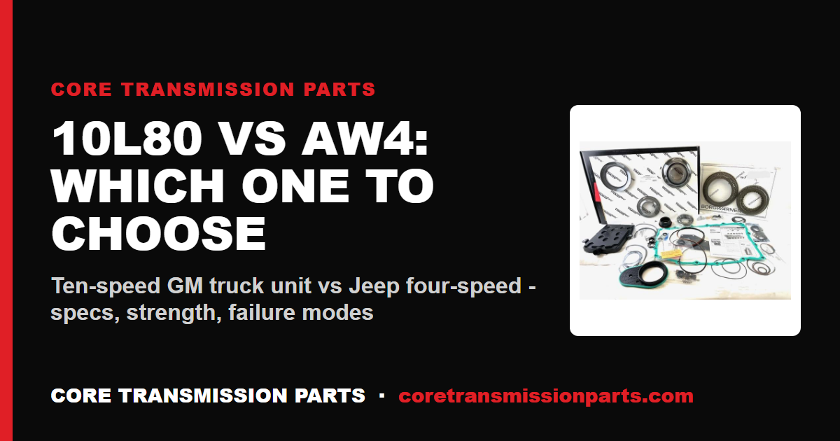 10L80 vs AW4: Differences, Strength, and Which One to Choose