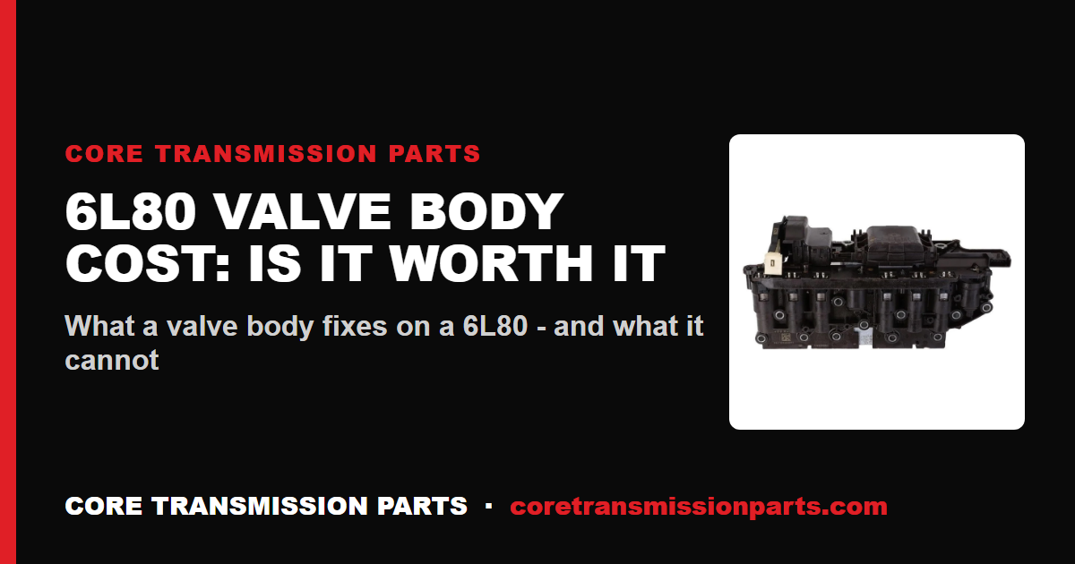 6L80 Valve Body Replacement Cost - And Is It Worth It