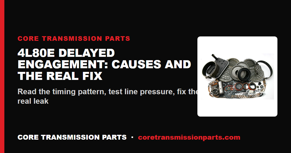 4L80E Delayed Engagement: Causes, Diagnosis, and the Real Fix