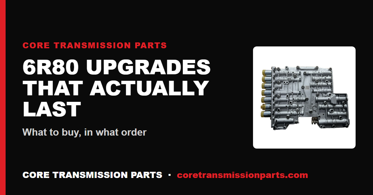 6R80 Upgrade Parts That Actually Last - What to Buy