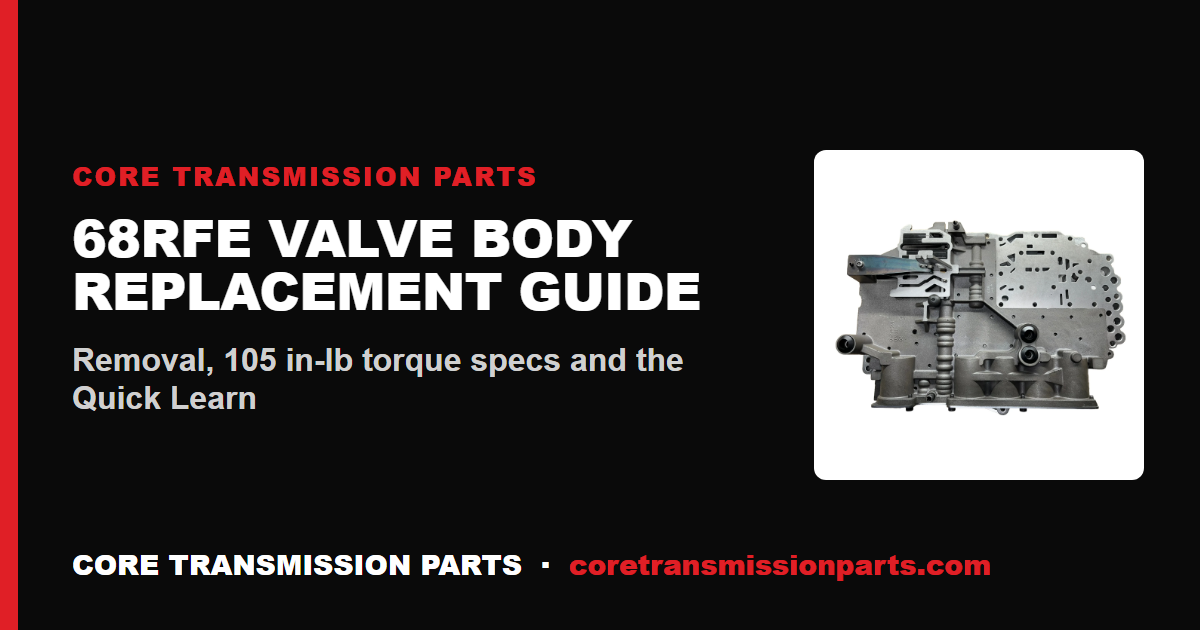 68RFE Valve Body Replacement: Step-by-Step Guide