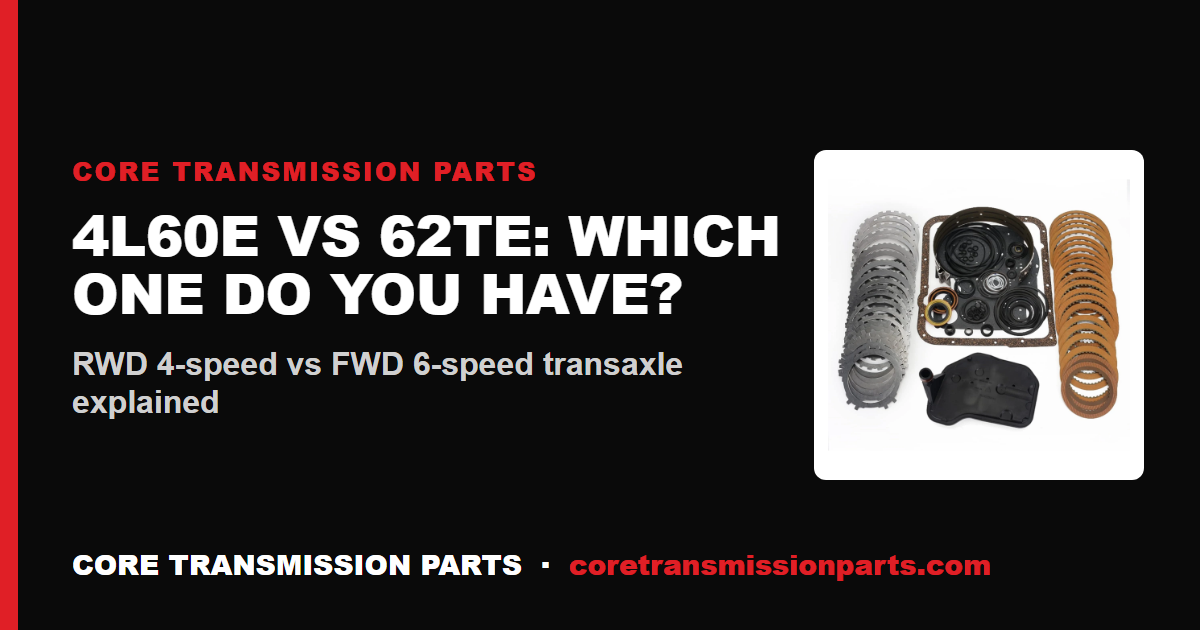 4L60E vs 62TE: Differences and Which One to Choose