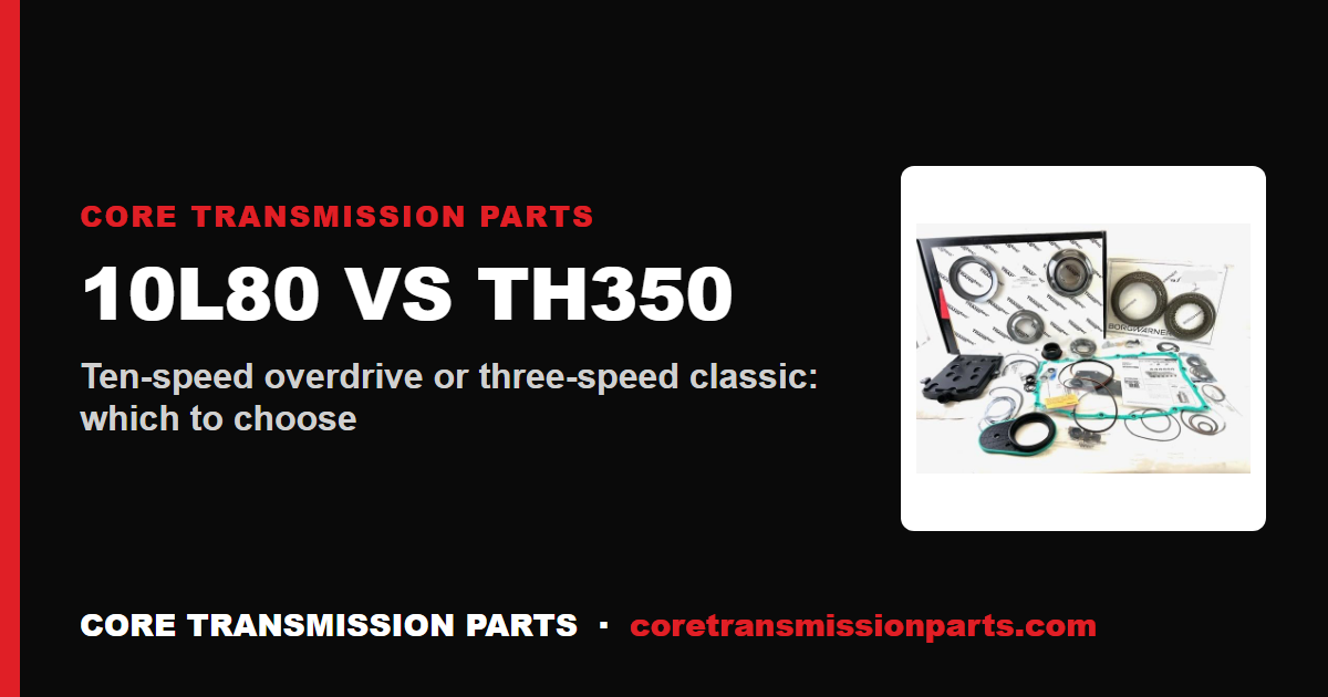 10L80 vs TH350: Differences, Strength, and Which One to Choose