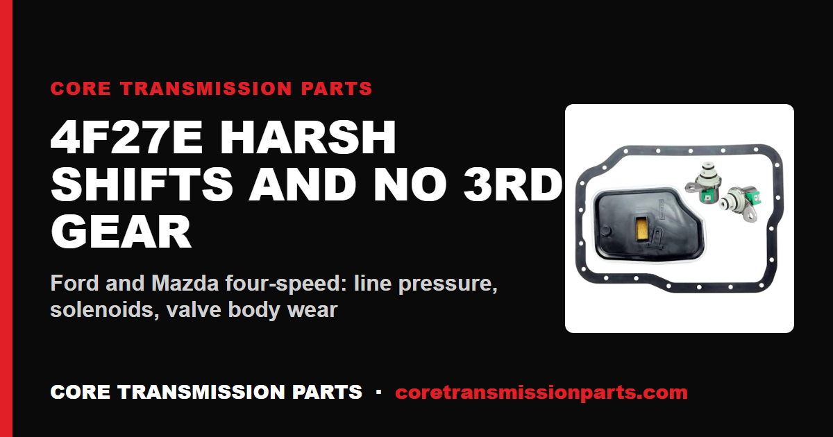 Ford 4F27E and Mazda FN4A-EL Harsh Shifts, Slipping and No 3rd Gear: Diagnosis and the Real Fix