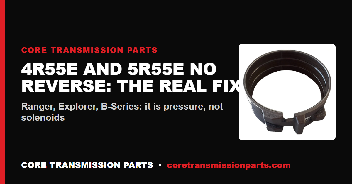 Ford 4R55E and 5R55E No Reverse or Delayed Reverse: Diagnosis and the Real Fix