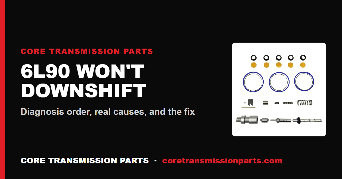 6L90 Won't Downshift: Diagnosis Order, Real Causes, and the Fix