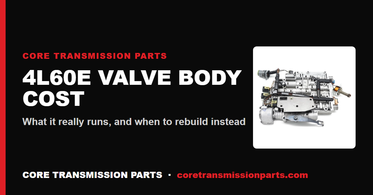 4L60E Valve Body Replacement Cost - And Is It Worth It