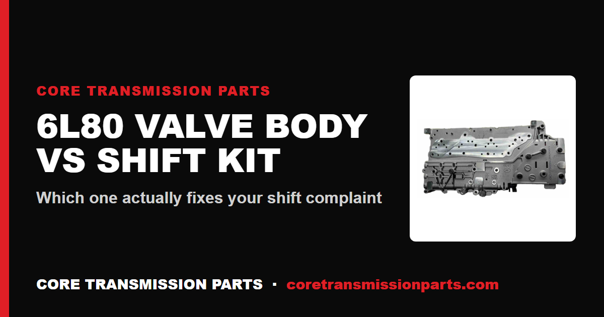 6L80 Valve Body vs Shift Kit: Which One Do You Actually Need