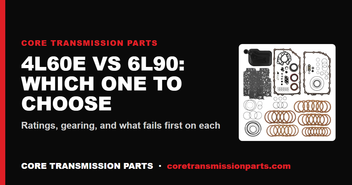 4L60E vs 6L90: Differences and Which One to Choose
