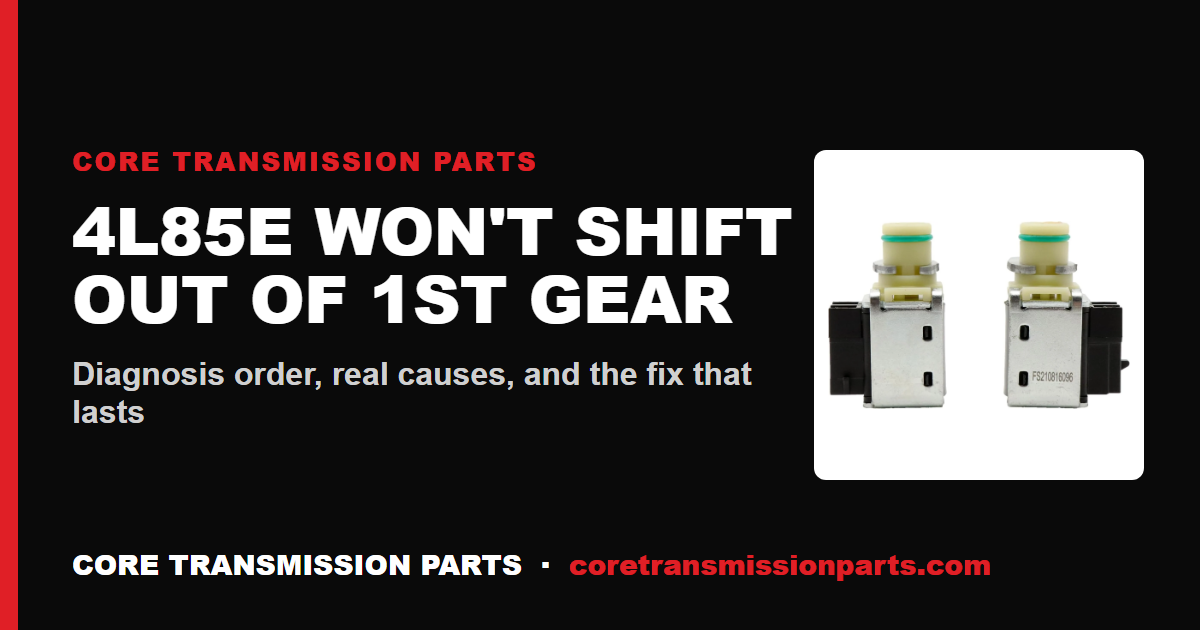 4L85E Won't Shift Out of 1st Gear: Diagnosis, Causes, and the Real Fix