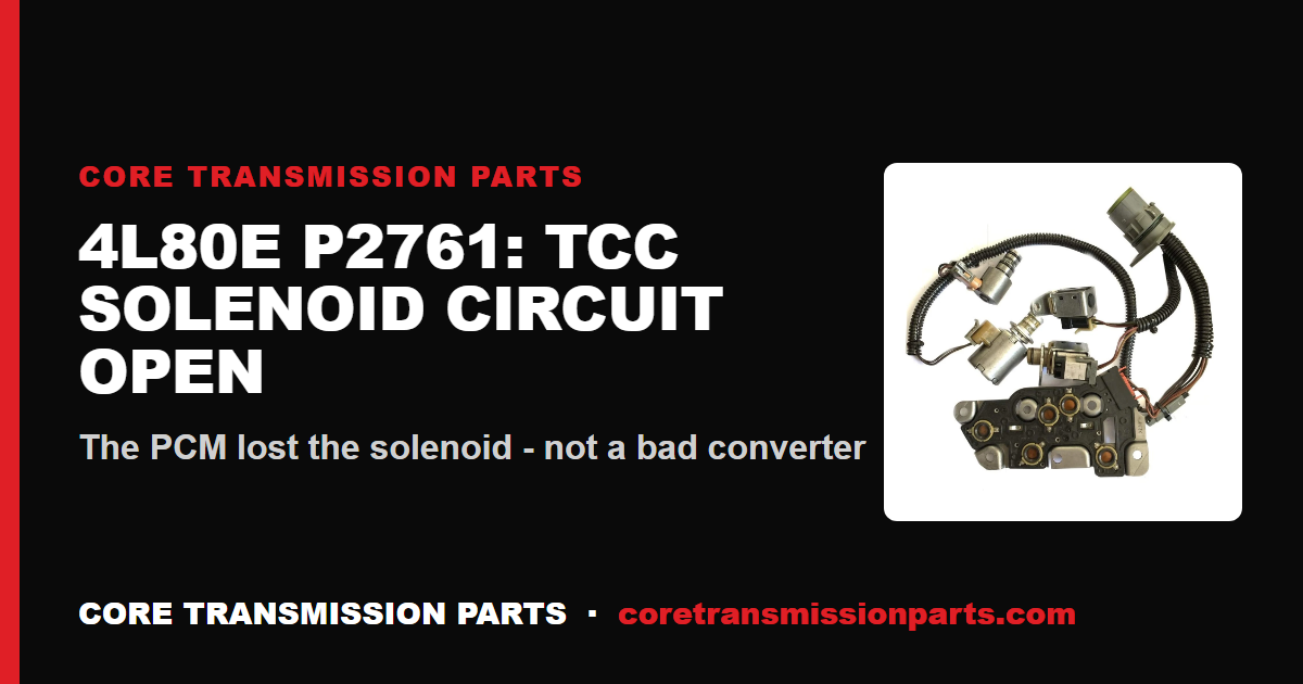 4L80E P2761: What It Means, Causes, and How to Fix It