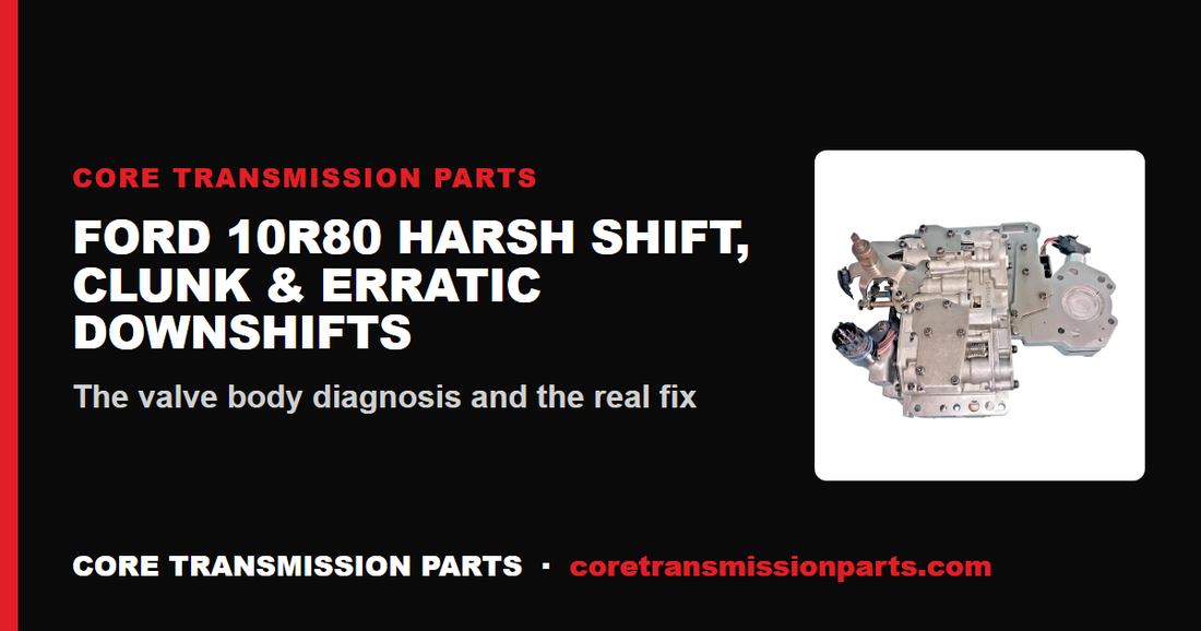 Ford 10R80 Harsh Shift, Clunk & Erratic Downshifts: Valve Body Diagnosis and the Real Fix