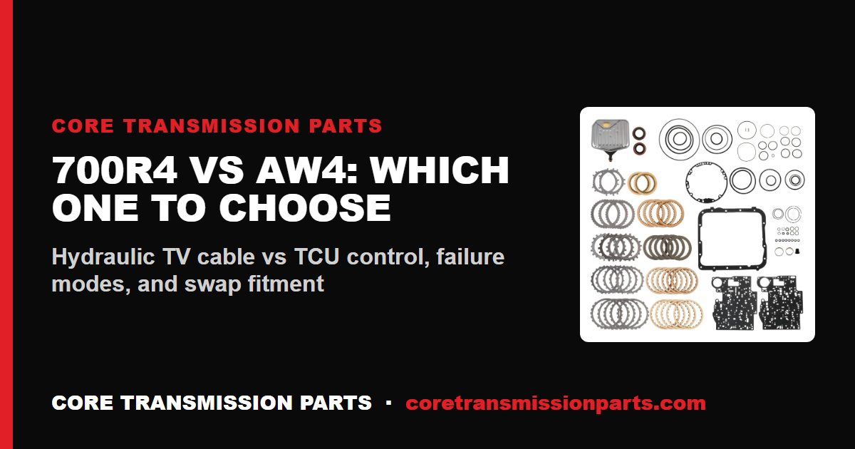 700R4 vs AW4: Differences, Strength, and Which One to Choose