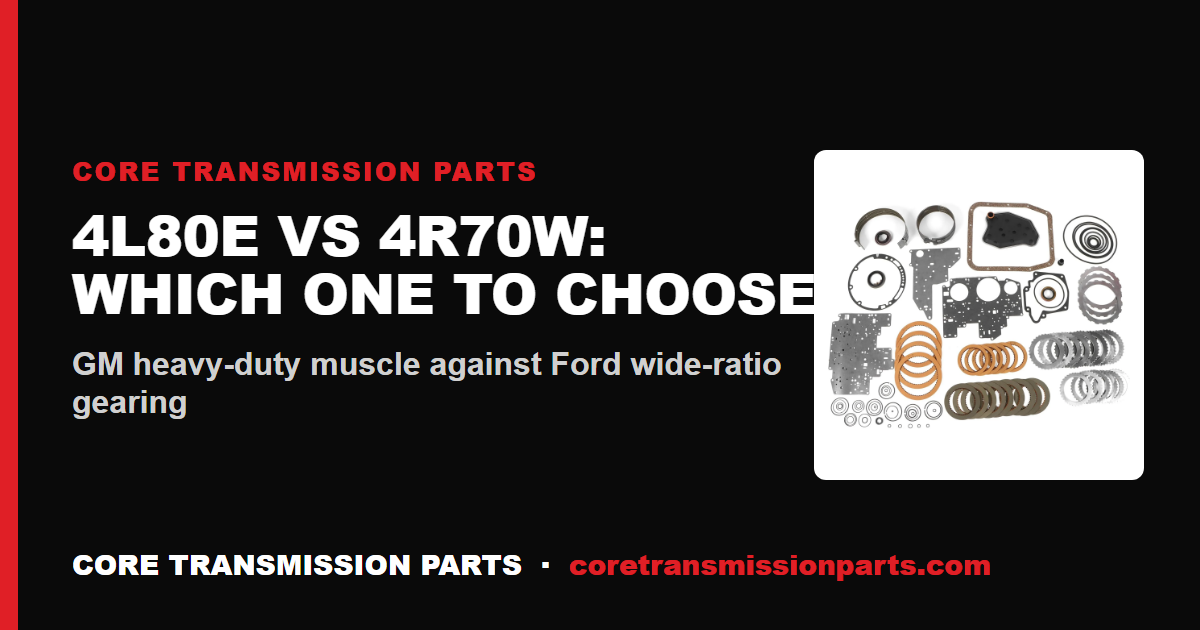 4L80E vs 4R70W: Differences and Which One to Choose