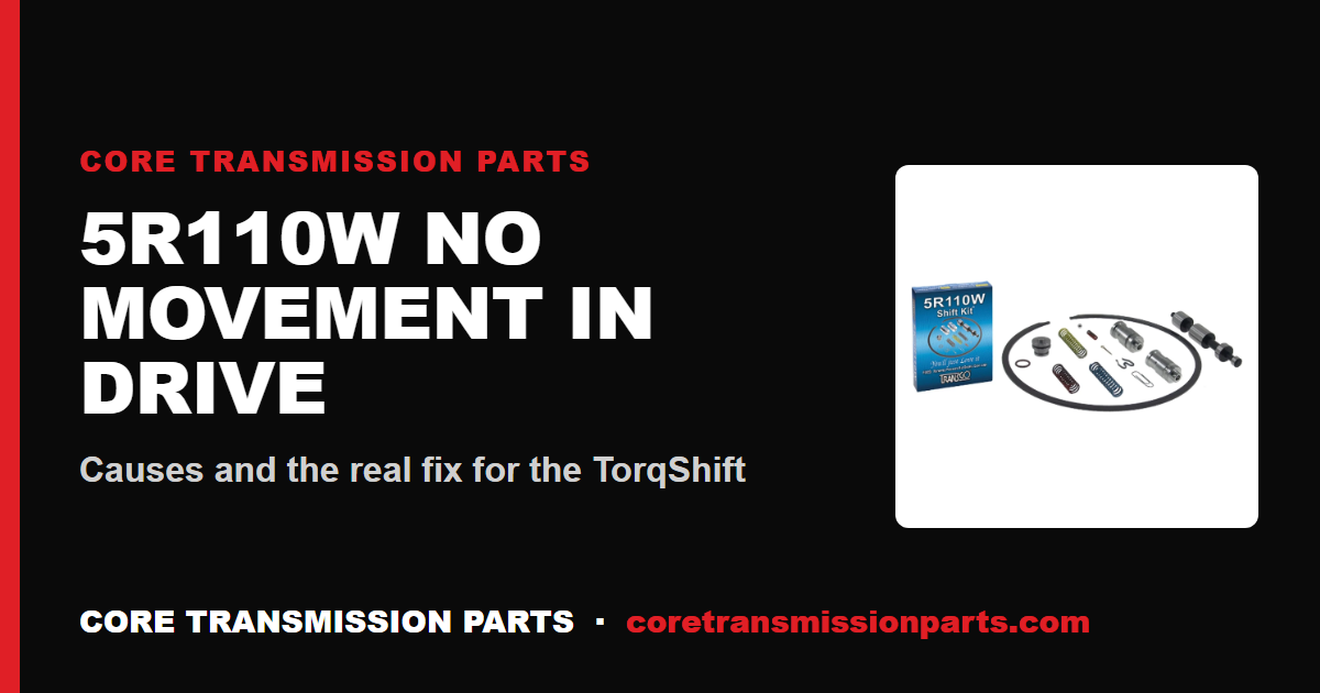 5R110W No Movement in Drive: Causes and How to Fix It