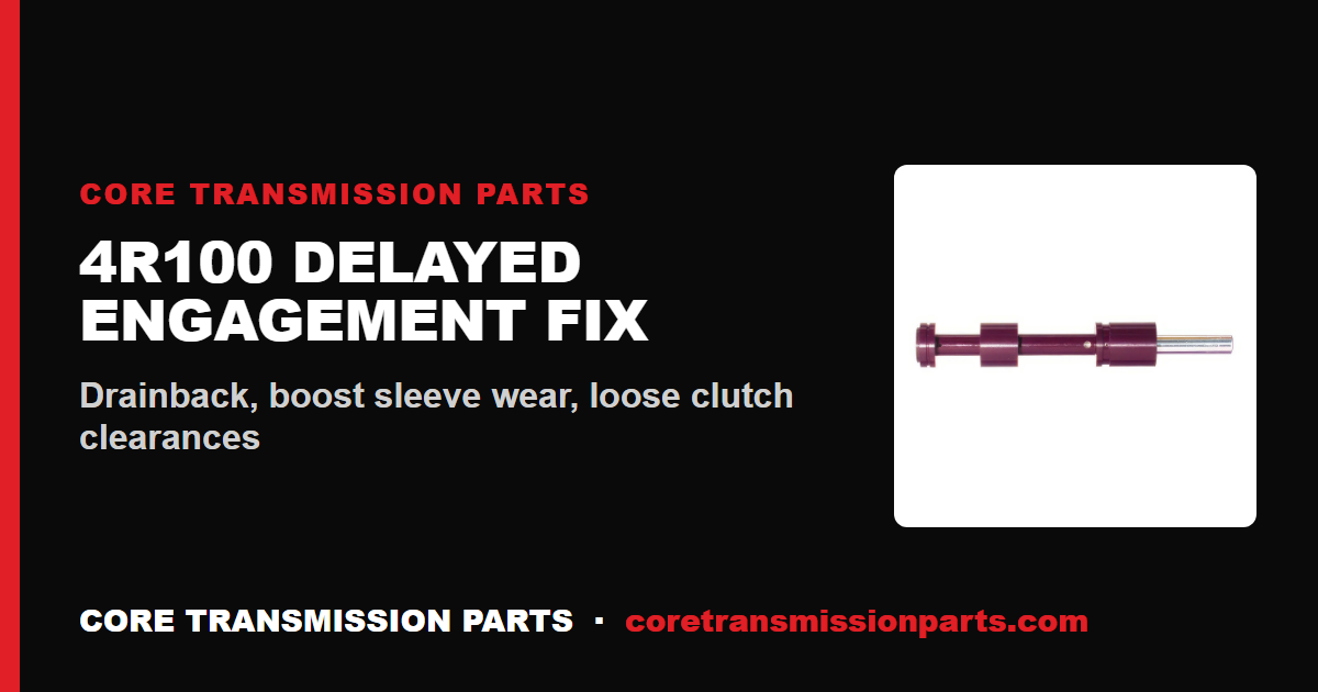 4R100 Delayed Engagement: Causes, Diagnosis, and the Fix