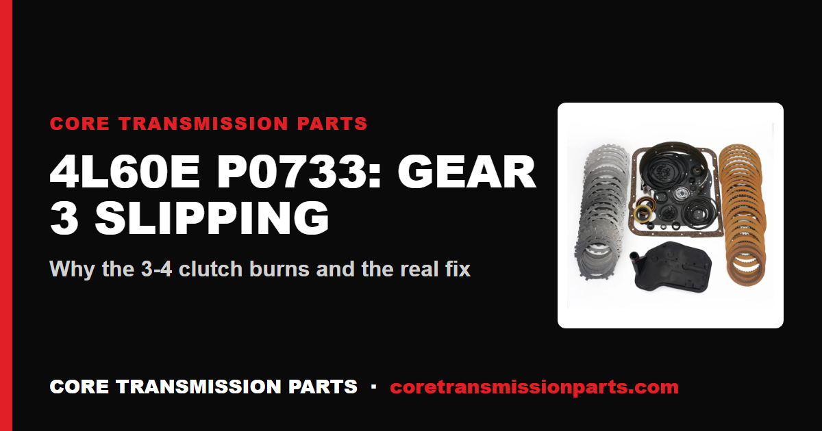 4L60E P0733: What It Means, Causes, and How to Fix It