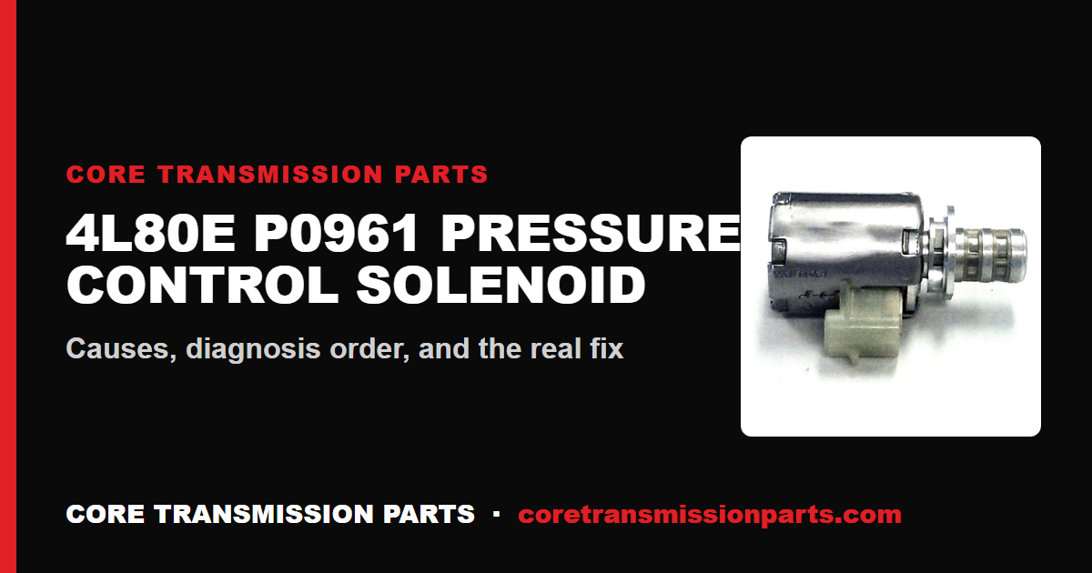 4L80E P0961: What It Means, Causes, and How to Fix It