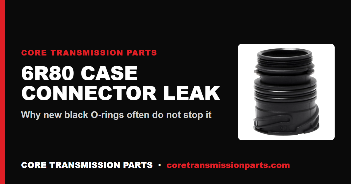 6R80 Case Connector Leak: Diagnosis and the Real Fix