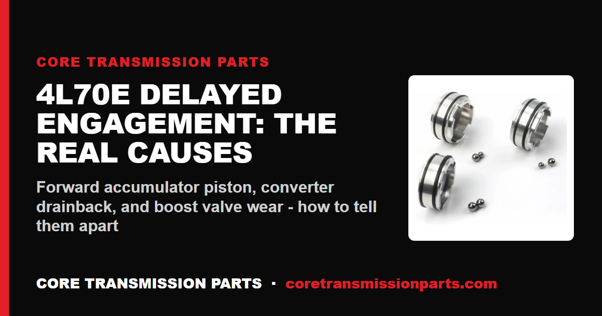 4L70E Delayed Engagement: The Real Causes, and How to Tell Them Apart