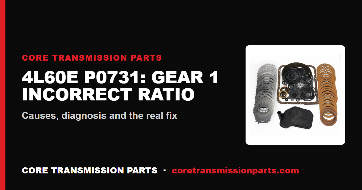 4L60E P0731: What It Means, Causes, and How to Fix It