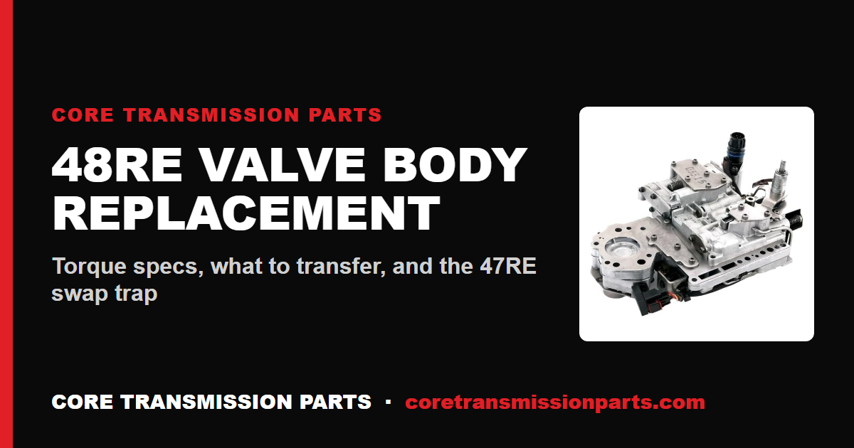 48RE Valve Body Replacement: Step-by-Step Guide