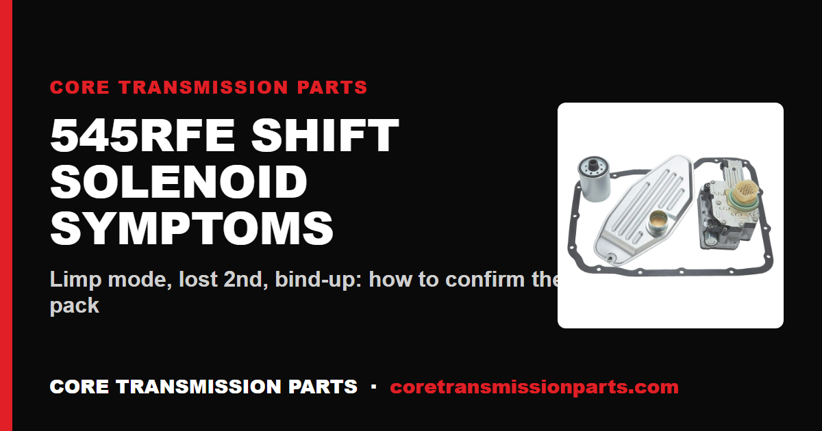 545RFE Shift Solenoid Symptoms