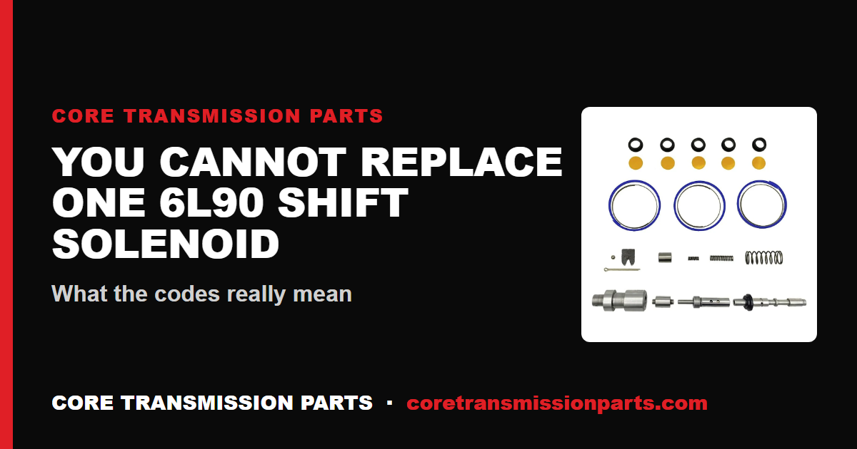 6L90 Shift Solenoid Symptoms: Diagnosis and the Real Fix