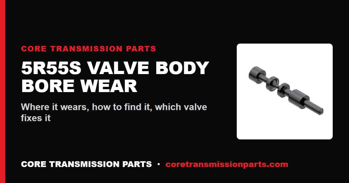 5R55S Valve Body Bore Wear: Symptoms, Testing, and the Real Fix