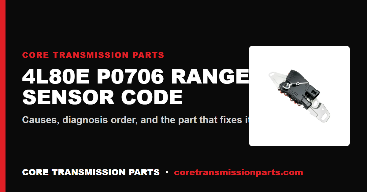 4L80E P0706: What It Means, Causes, and How to Fix It