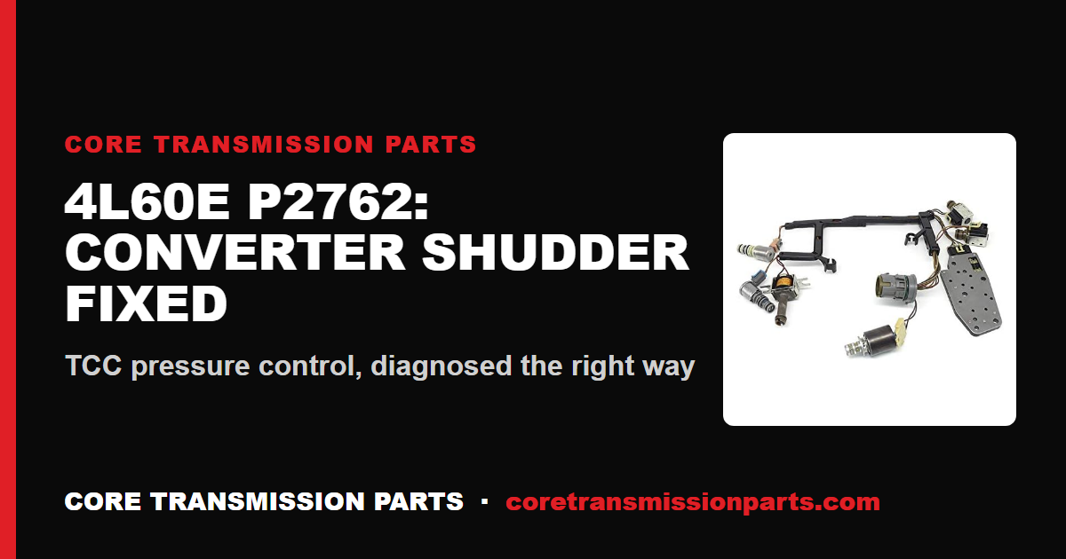 4L60E P2762: What It Means, Causes, and How to Fix It