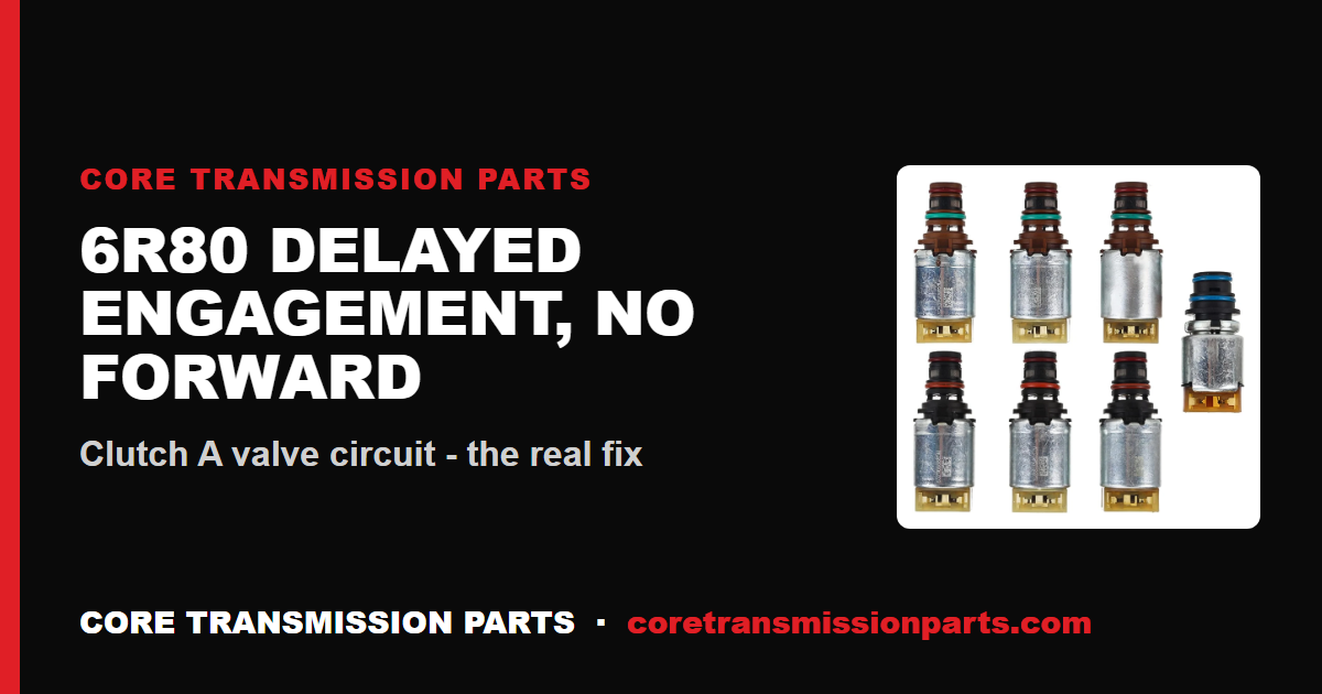 6R80 Delayed Engagement and No Forward: Causes and the Real Fix