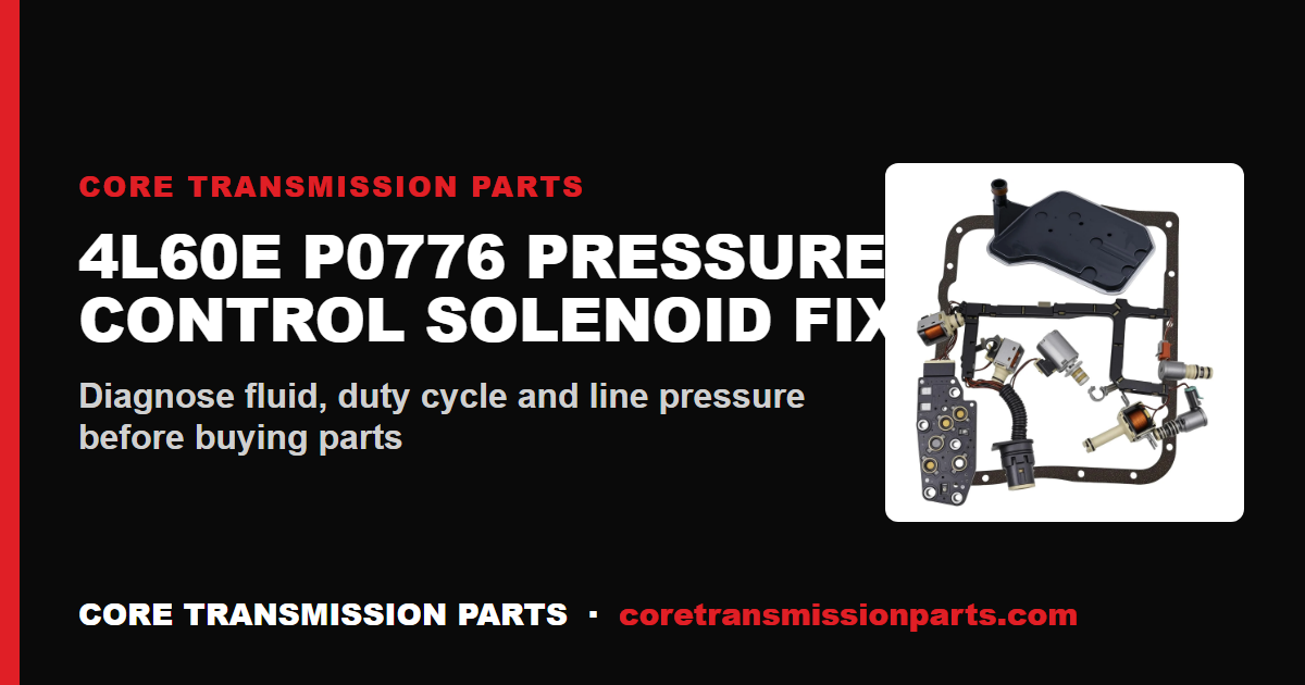 4L60E P0776: What It Means, Causes, and How to Fix It