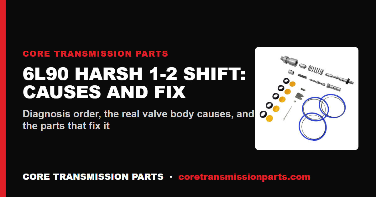 6L90 Harsh 1-2 Shift: Diagnosis Order, Real Causes, and the Fix