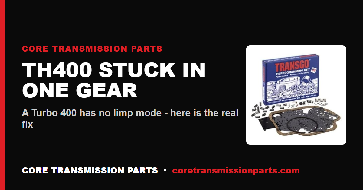 TH400 Stuck in Limp Mode: Causes and Fixes