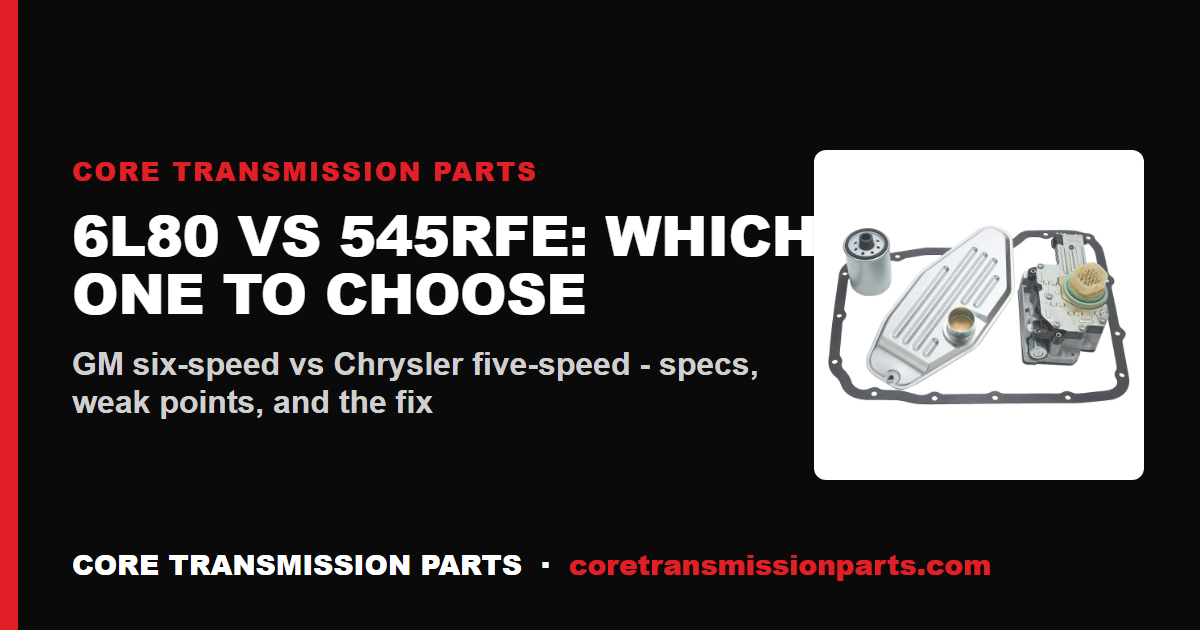 6L80 vs 545RFE: Differences and Which One to Choose