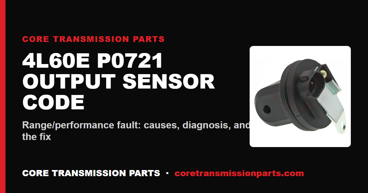 4L60E P0721: What It Means, Causes, and How to Fix It