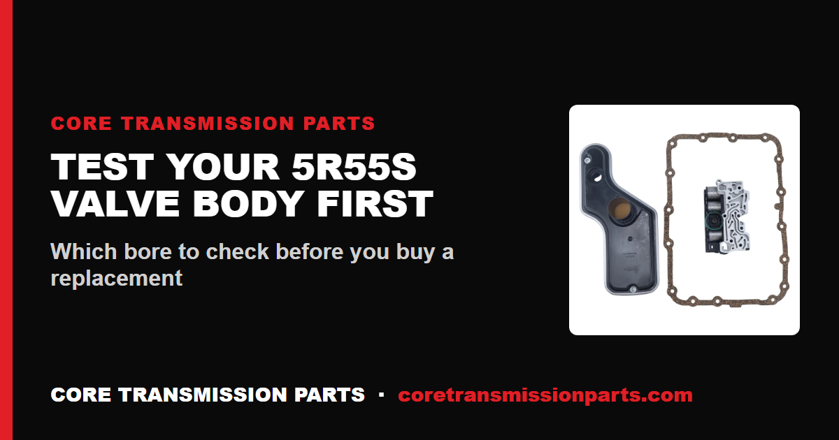 How to Test a 5R55S Valve Body Before You Replace It
