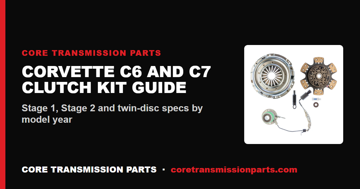 Corvette C6 and C7 Clutch Replacement: Which Kit to Buy