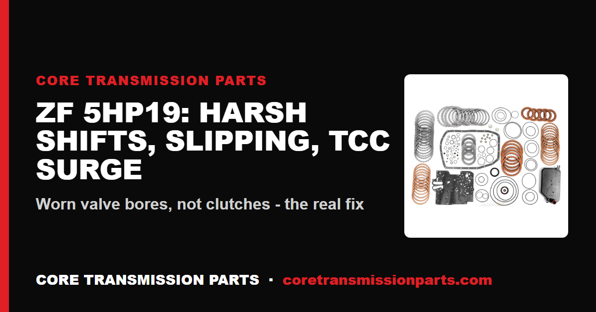 ZF 5HP19 Transmission Problems: Harsh Shifts, Slipping, No Reverse and TCC Surge Explained