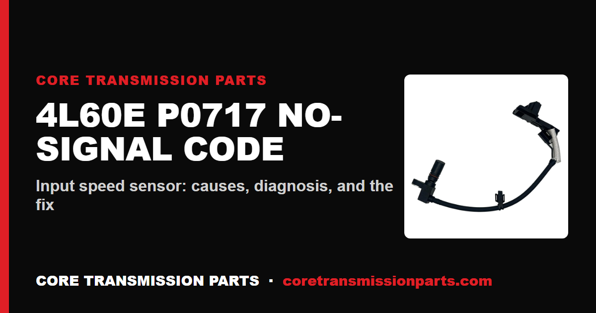 4L60E P0717: What It Means, Causes, and How to Fix It